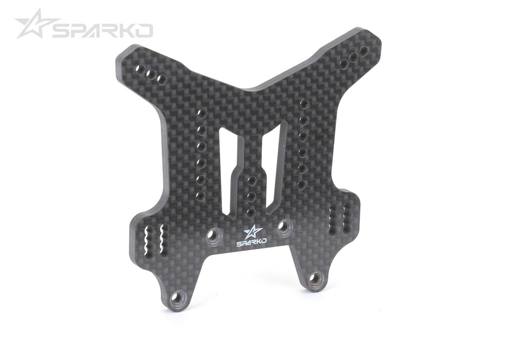 SPARKO SPKF83014OP - Sparko F8 Carbon Fiber Rear Shock Tower 4.5mm