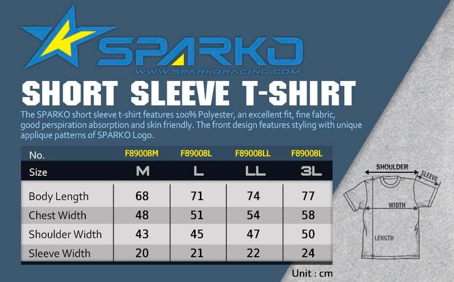SPARKO SPKF89008LLL - Sparko T-Shirt F8 XXL