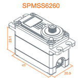 S6260 High Torque High Speed Digi HV Metal Servo