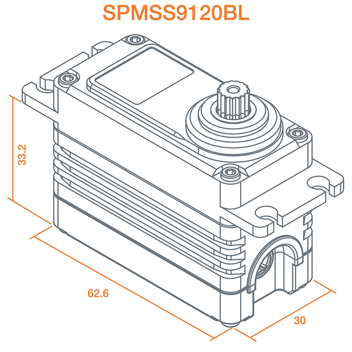 S9120BL 1/5 Torque Metal Servo