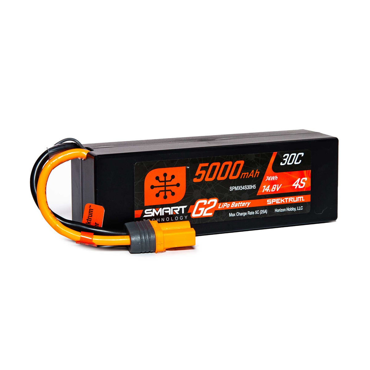 5000mAh 4S 14.8V Smart G2 LiPo 30C Hard Case; IC5