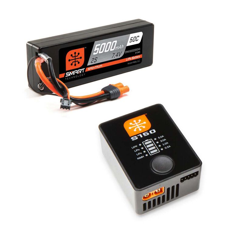Spektrum Smart Powerstage Bundle with 2S 5000mAh LiPo + S150 Charger