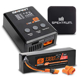 Smart Powerstage Bundle: 1300mAh 3S 30C LiPo Battery (IC2) / S100 Charger / 65W Power Block / Adapter