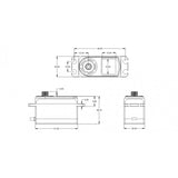 Servo CH7015 Low Profile Coreless HV 13.0kg/0.08sec @7.4V