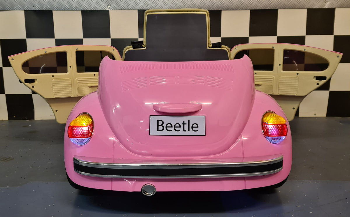 Volkswagen Beetle 12V electric car for kids – pink