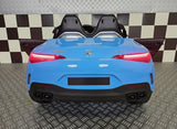 Mercedes-Benz SL63 12V electric car for kids – 1 seat, metallic blue