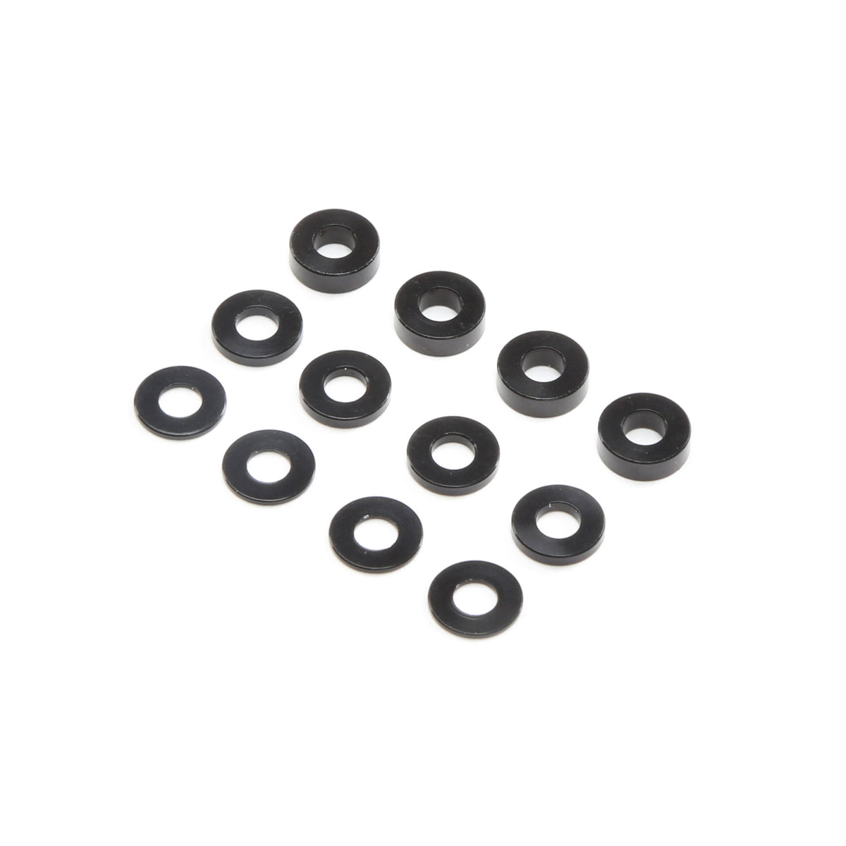 M3 x 6.5mm Aluminum Washer Set, Black (4ea)