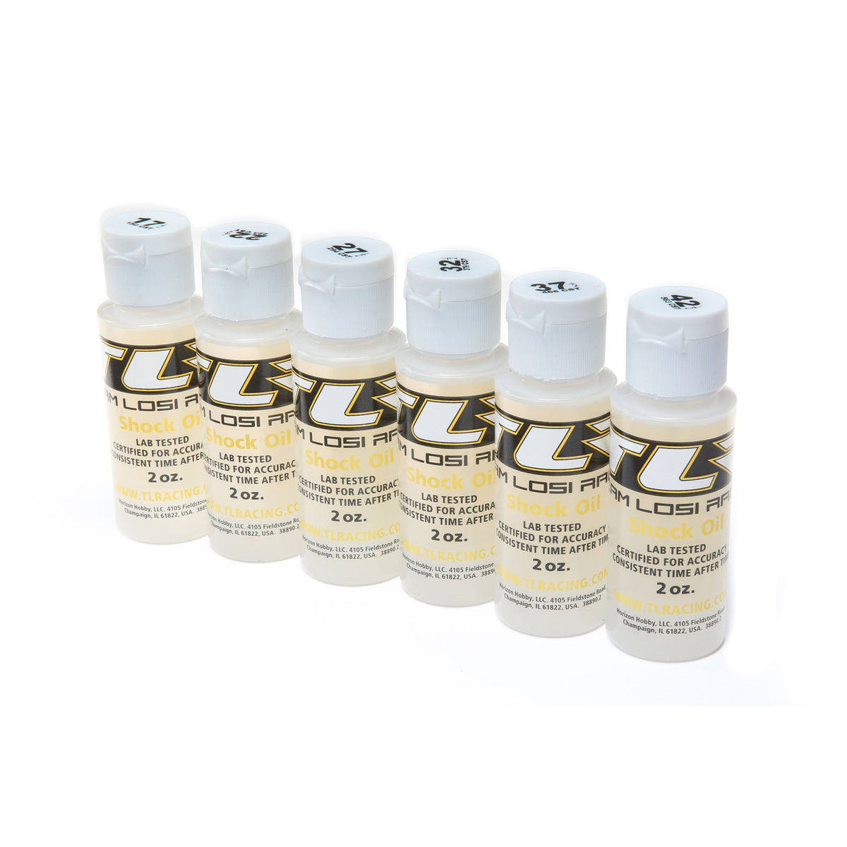 SIL SHOCK OIL 6 PACK, 17.5-42.5WT, 150-563CST, 2OZ