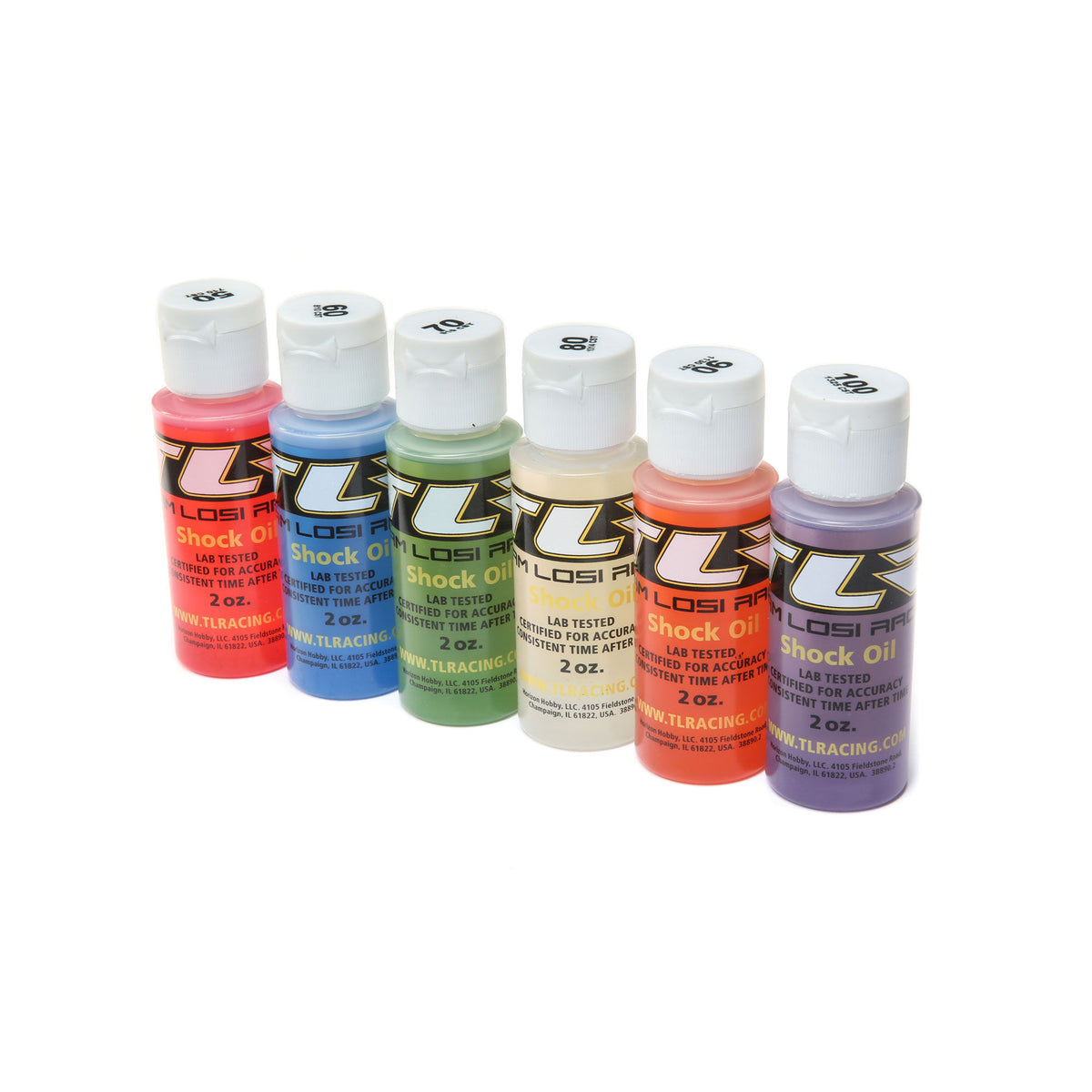 SIL SHOCK OIL 6 PACK, 50-100WT, 710-1325CST, 2OZ
