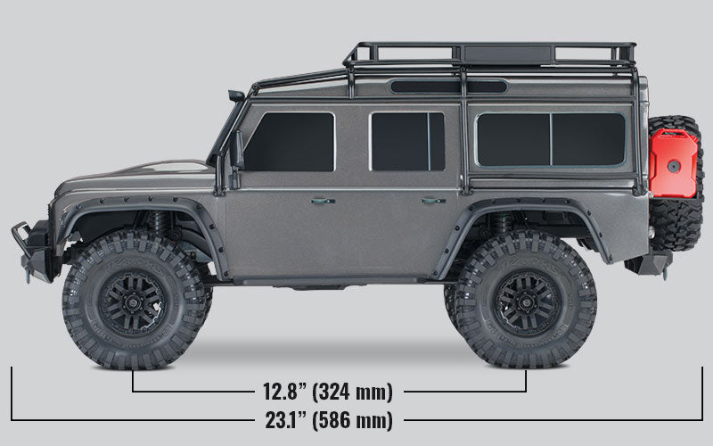 Traxxas 82256-4 TRX-4 Land Rover Defender Clipless RTR