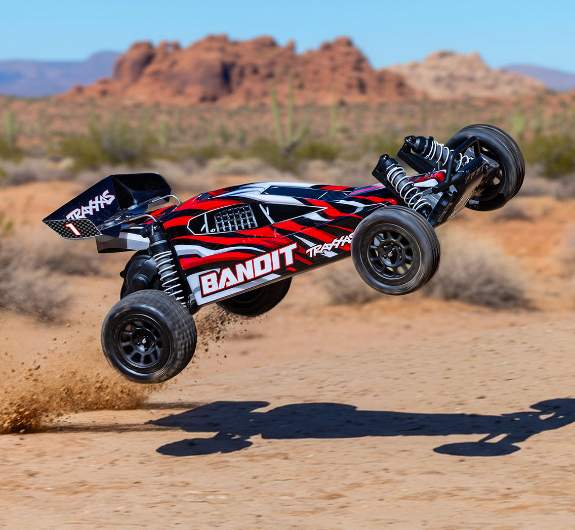 Bandit 2WD 1/10 RTR TQ EHD Red-X USB-C Charger /7 cell NiMH 3000mAh