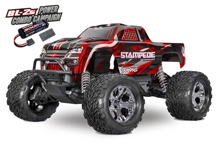 Traxxas 36354-4 Stampede 2WD 1/10 RTR TQ BL-2s HD Rød