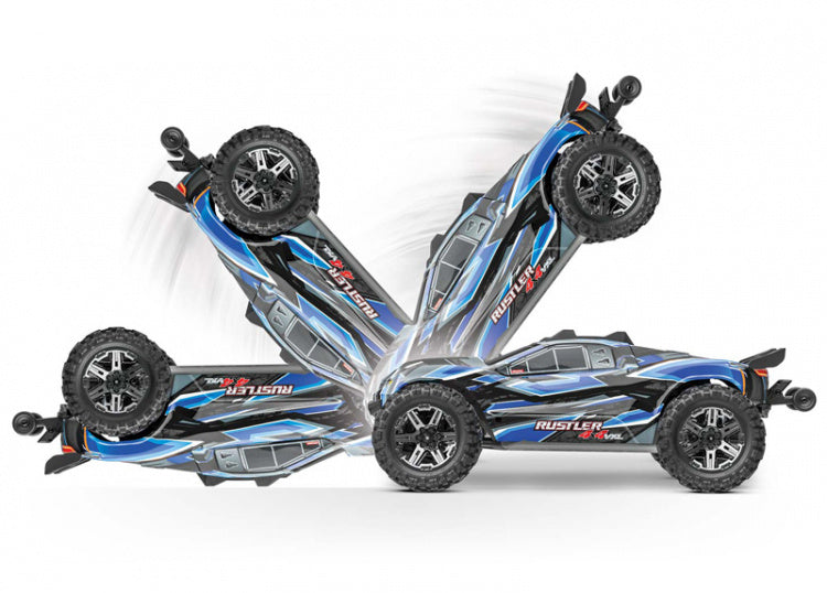 Traxxas 67376-4 Rustler 4x4 VXL 1/10 RTR TQi TSM EHD