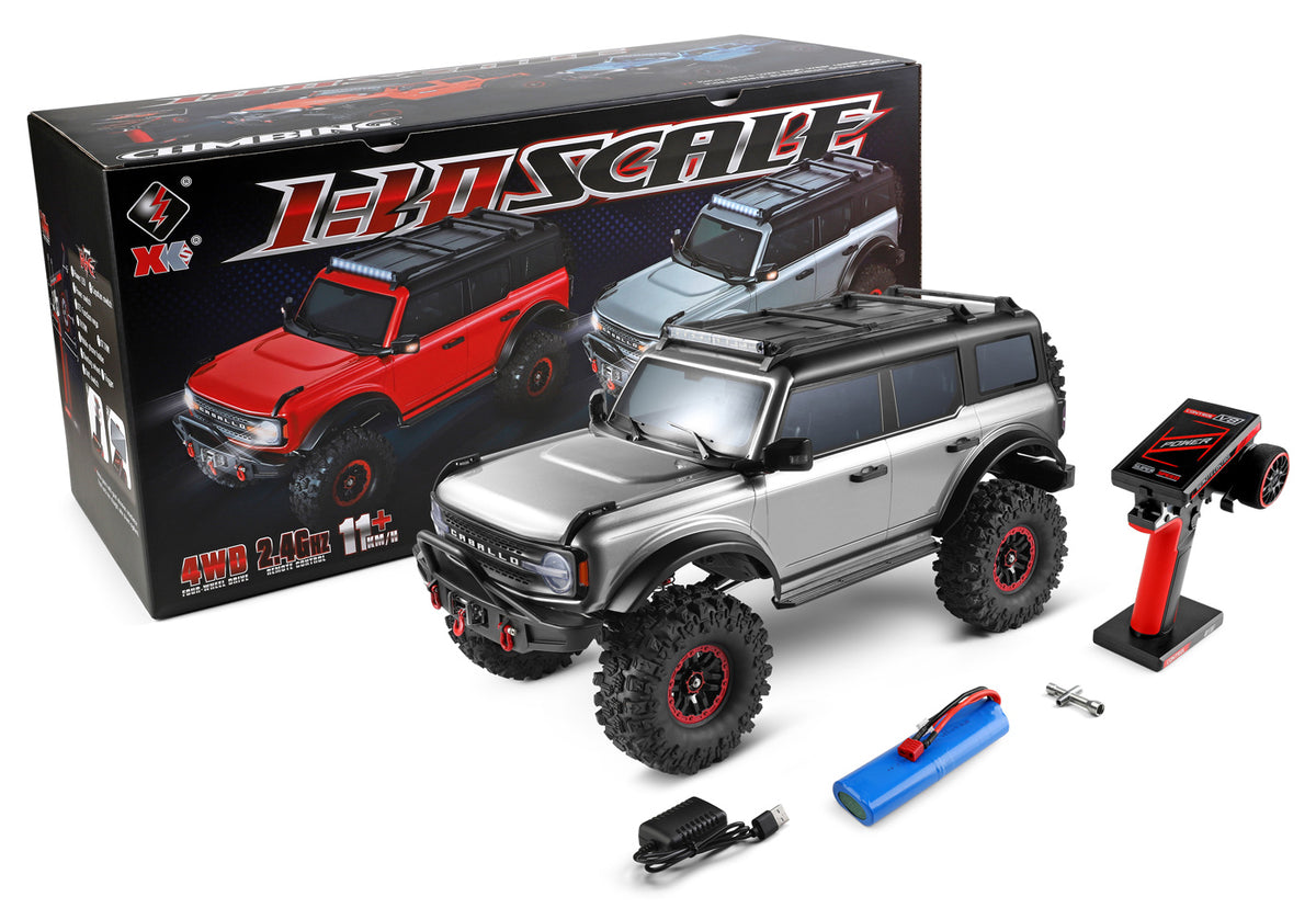 WL 104020 4WD Crawler Truck w. Winch 1/10 RTR Grey
