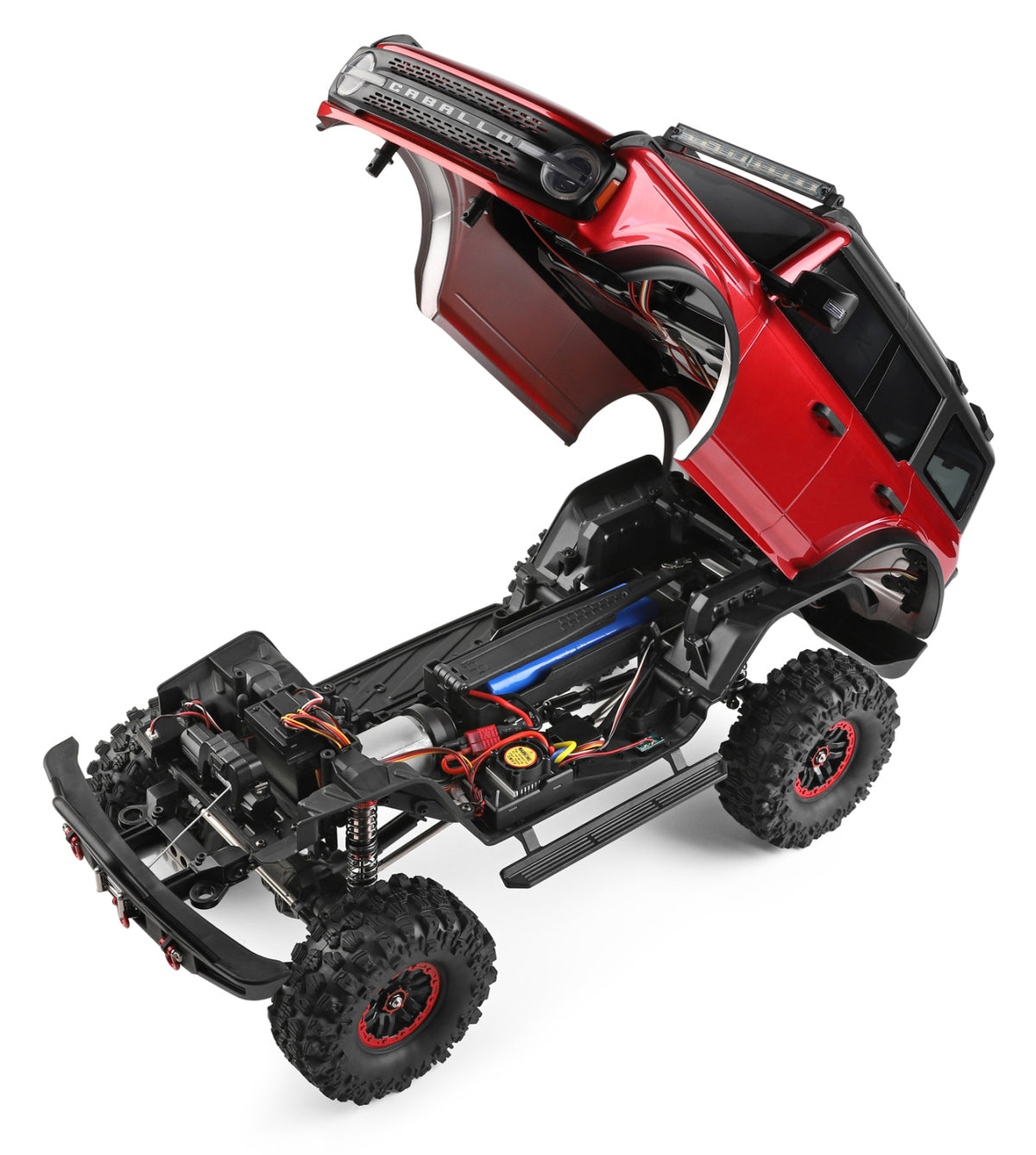 WL 104020 4WD Crawler Truck w. Winch 1/10 RTR Red