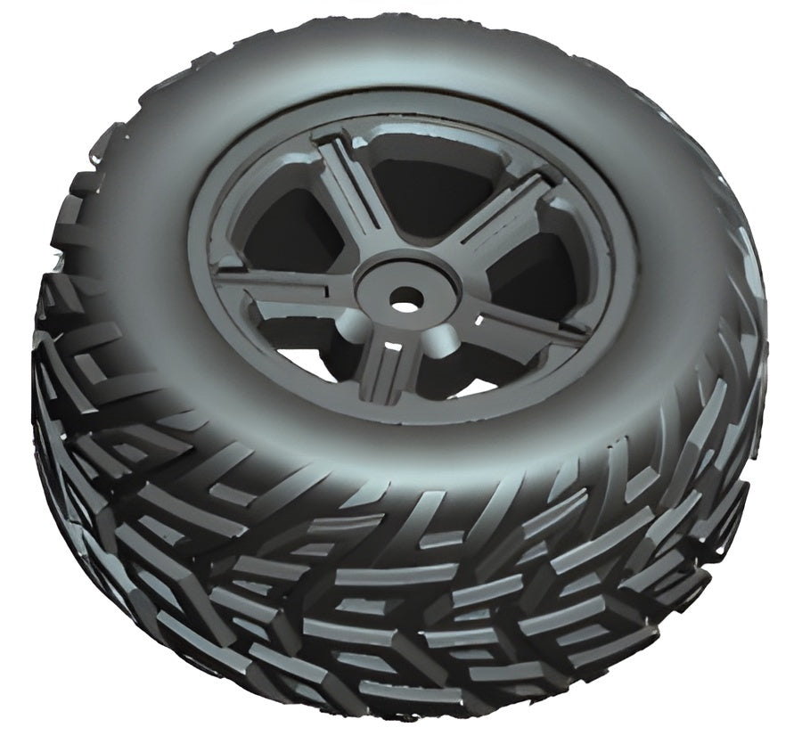 Tire &amp; Wheel Left (Orange Outer Rim)