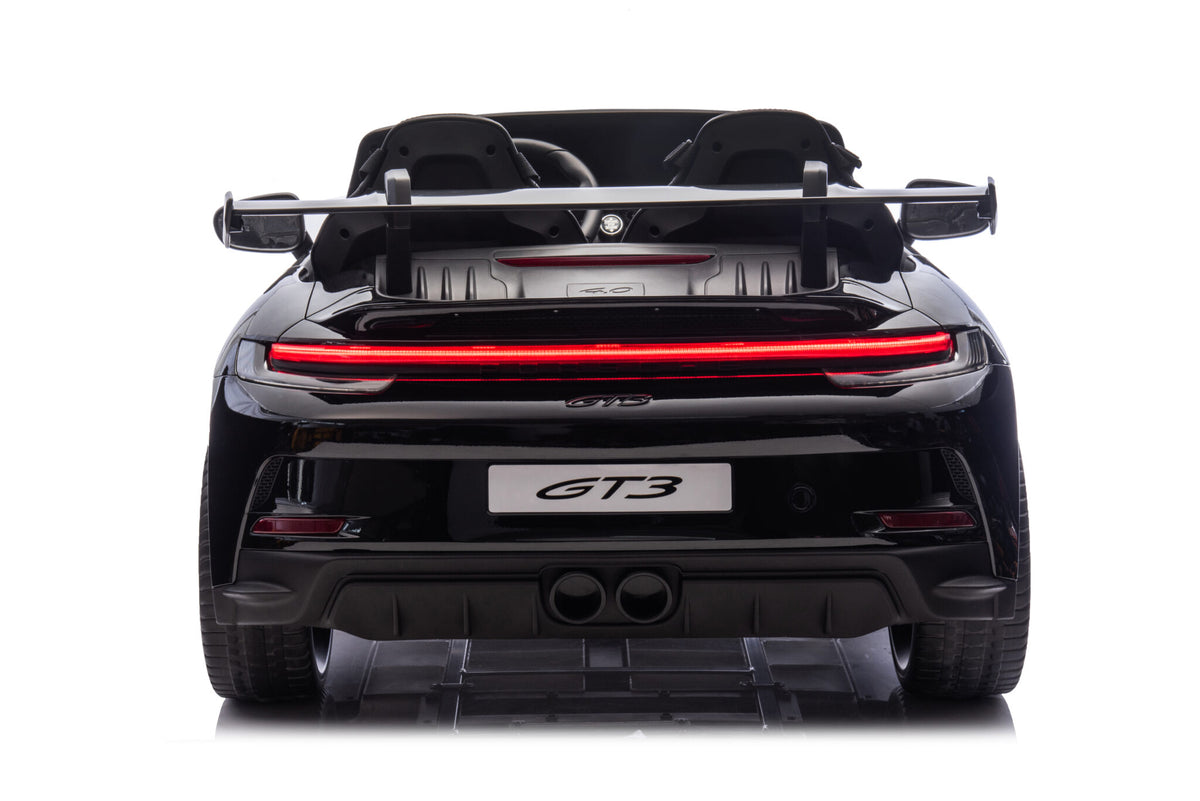 Porsche 911 GT3 24V electric car for kids – 2 seats, metallic black