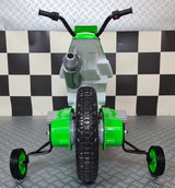 Motocross 12V electric motorbike for kids – green