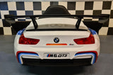 BMW M6 GT3 12V electric car for kids with remote control – white