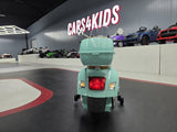 Vespa GTS 12V kids' scooter with windscreen – 1 seat, pink