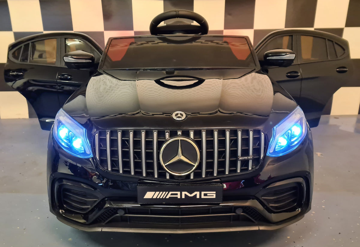 Mercedes-Benz GLC 63 AMG 12V electric car for kids – 1 seat, metallic black