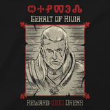 Jinx The Witcher 3 - Wanted Poster T-shirt Black, S