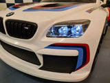 BMW M6 GT3 12V electric car for kids with remote control – white