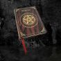 Embossed Pentagram A5 Spell Book journal in Red 17cm