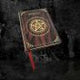 Embossed Pentagram A5 Spell Book journal in Red 17cm