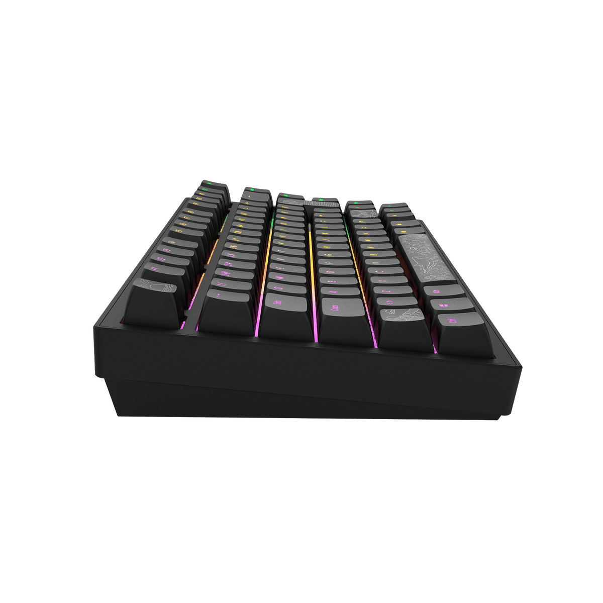 Dark Project ALU Terra Nostra Black - Wired Gaming Keyboard (ISO DE)