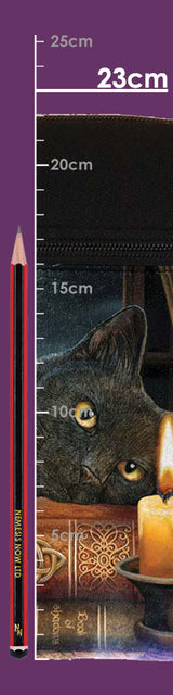 Small The Witching Hour Fantasy Witch Cat Shoulder Bag by Lisa Parker