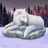Guardian of the North Wolf Figurine by Lisa Parker Snowy Wolf Ornament – billede 2