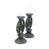 Set of 2 Wiccan Pentagram Candlesticks Witch Candle Holders
