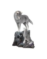 Guardian of the North Wolf Figurine by Lisa Parker Snowy Wolf Ornament – billede 6