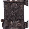 Bronze Drakkar Dragon Boat Viking Tankard – billede 4