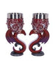 Wild at Heart Twin Wolf Heart Set of Two Goblets
