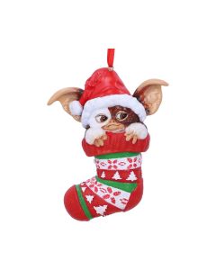 Gremlins Gizmo in Santa Hat Hanging Festive Decorative Ornament