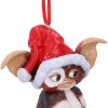 Gremlins Gizmo in Santa Hat Hanging Festive Decorative Ornament