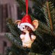 Gremlins Gizmo in Santa Hat Hanging Festive Decorative Ornament