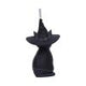 Purrah Black Witch Cat Hanging Decorative Ornament 11.5cm