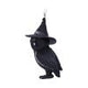 Owlocen Black Witch Owl Hanging Decorative Ornament 12cm