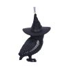 Owlocen Black Witch Owl Hanging Decorative Ornament 12cm
