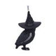 Owlocen Black Witch Owl Hanging Decorative Ornament 12cm