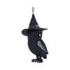 Owlocen Black Witch Owl Hanging Decorative Ornament 12cm