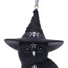 Owlocen Black Witch Owl Hanging Decorative Ornament 12cm