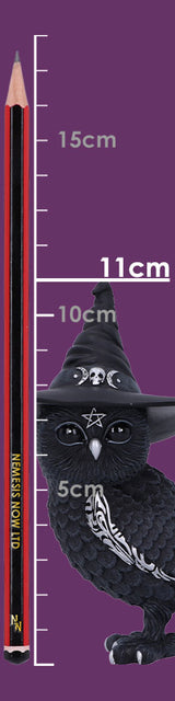 Owlocen Black Witch Owl Hanging Decorative Ornament 12cm