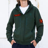 World of Tanks Zip hoodie with patches green, XL
