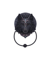 Dark Gothic Magical Wolf Moon Wall Hanging Plaque