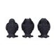 Three Wise Ravens Figurines 8.7cm