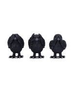Perched Prophecy Mini Raven Figurine